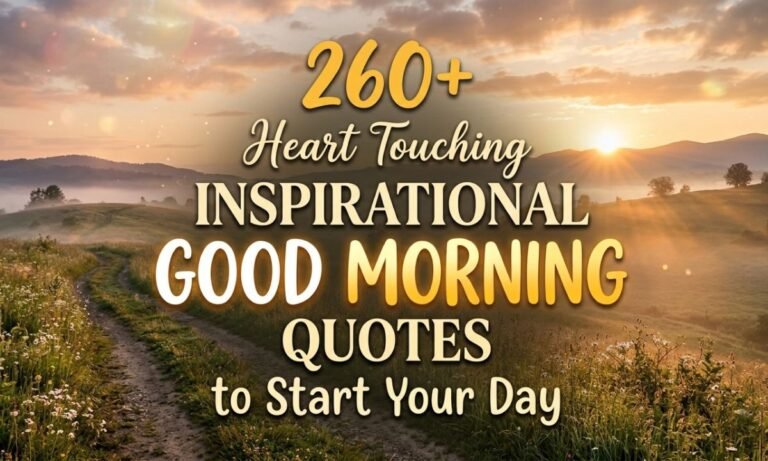 260+ Heart Touching Inspirational Good Morning Quotes to Start Your Day