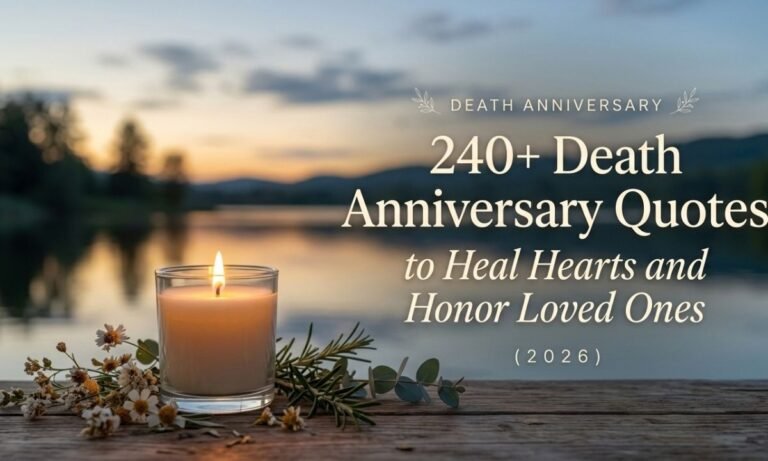 240+ Death Anniversary Quotes to Heal Hearts and Honor Loved Ones (2026)