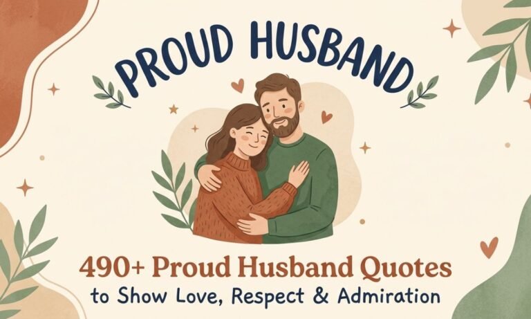 490+ Proud Husband Quotes to Show Love, Respect & Admiration (2026)