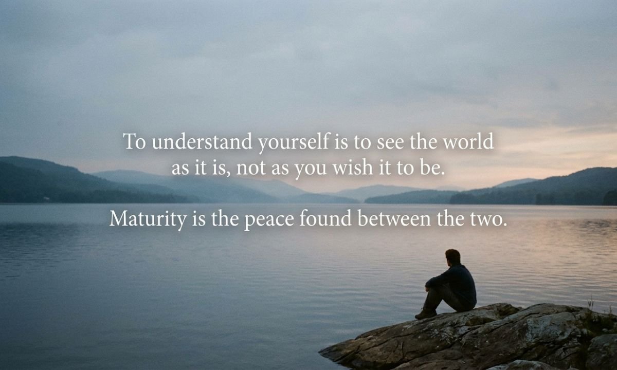 Deep Maturity Quotes About Reality and Self-Understanding