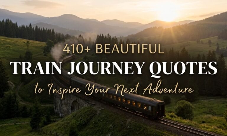 410+ Beautiful Train Journey Quotes to Inspire Your Next Adventure