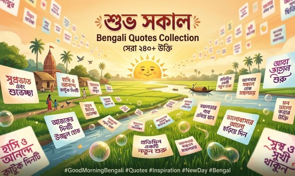 240+ Good Morning Bengali Quotes | শুভ সকাল বাংলা উক্তি