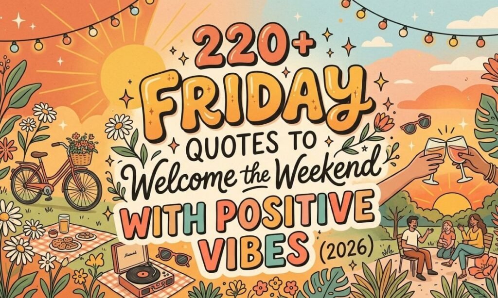 280+ Friday Quotes to Welcome the Weekend With Positive Vibes (2026)