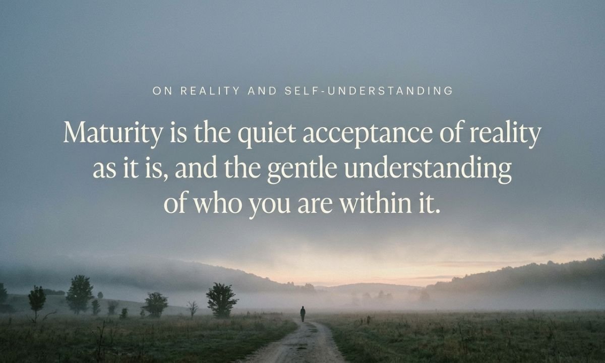 Emotional Maturity Quotes About Self-Control and Inner Peace