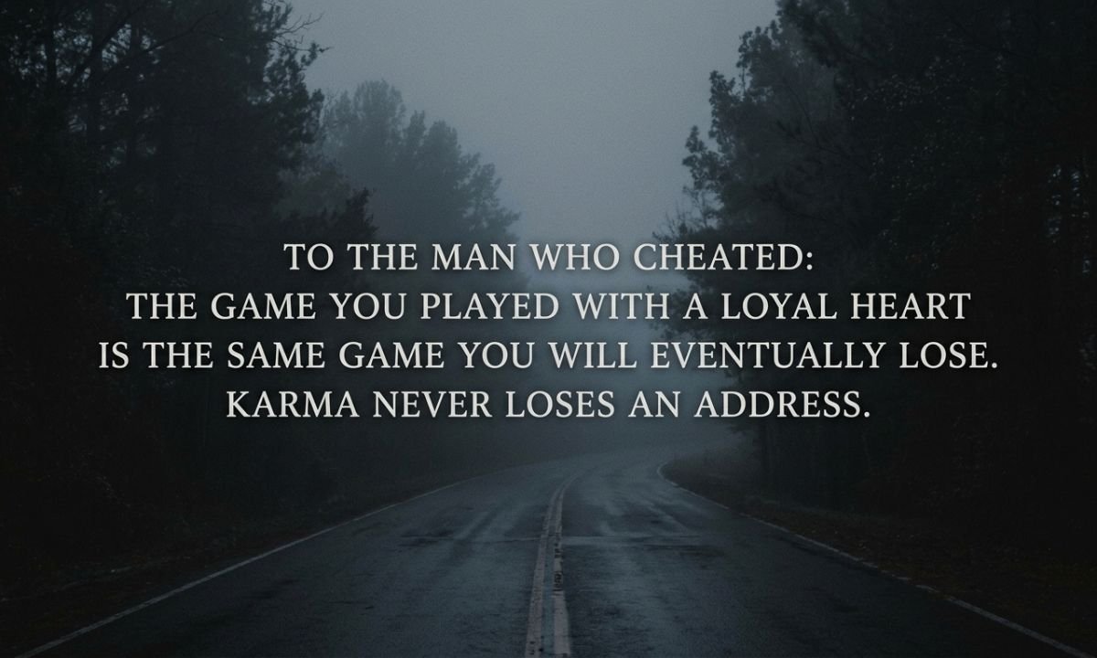 Cheaters Karma Quotes for Him