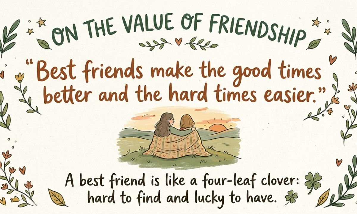 Best Friend Quotes on the Value of Friendship