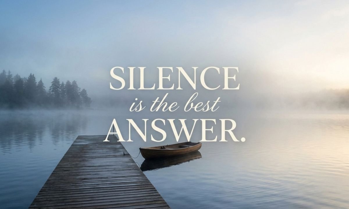 Silence Is the Best Answer Quotes