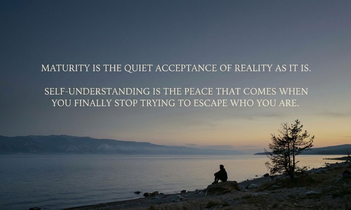 Short Real Maturity Quotes About Life