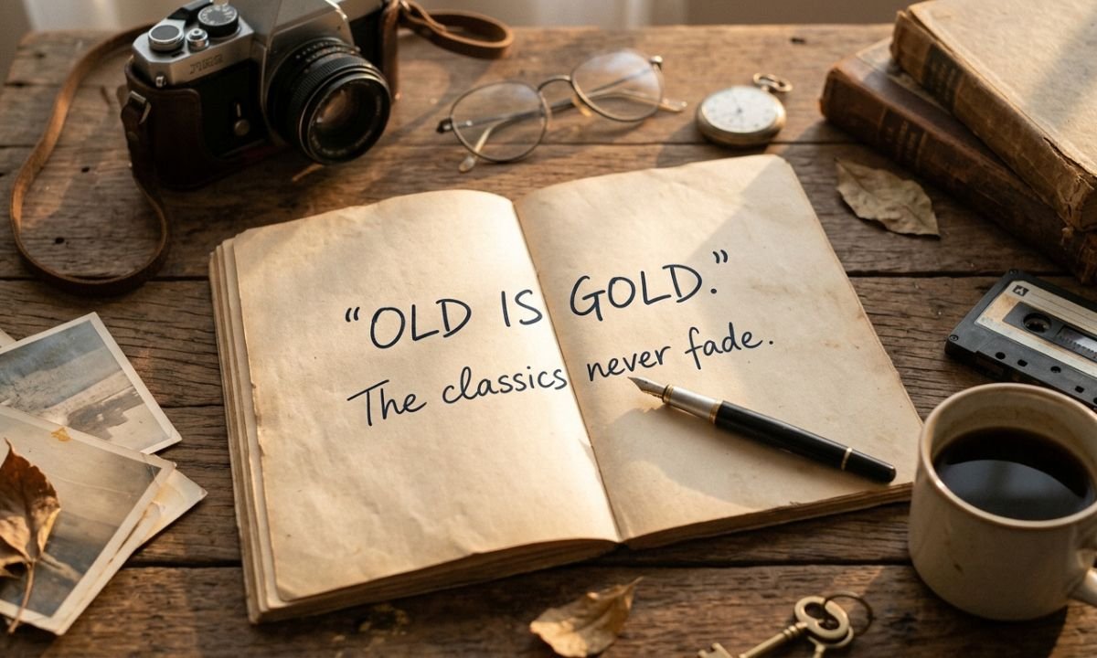 Classic Old Is Gold Lines About Respect and Humanity