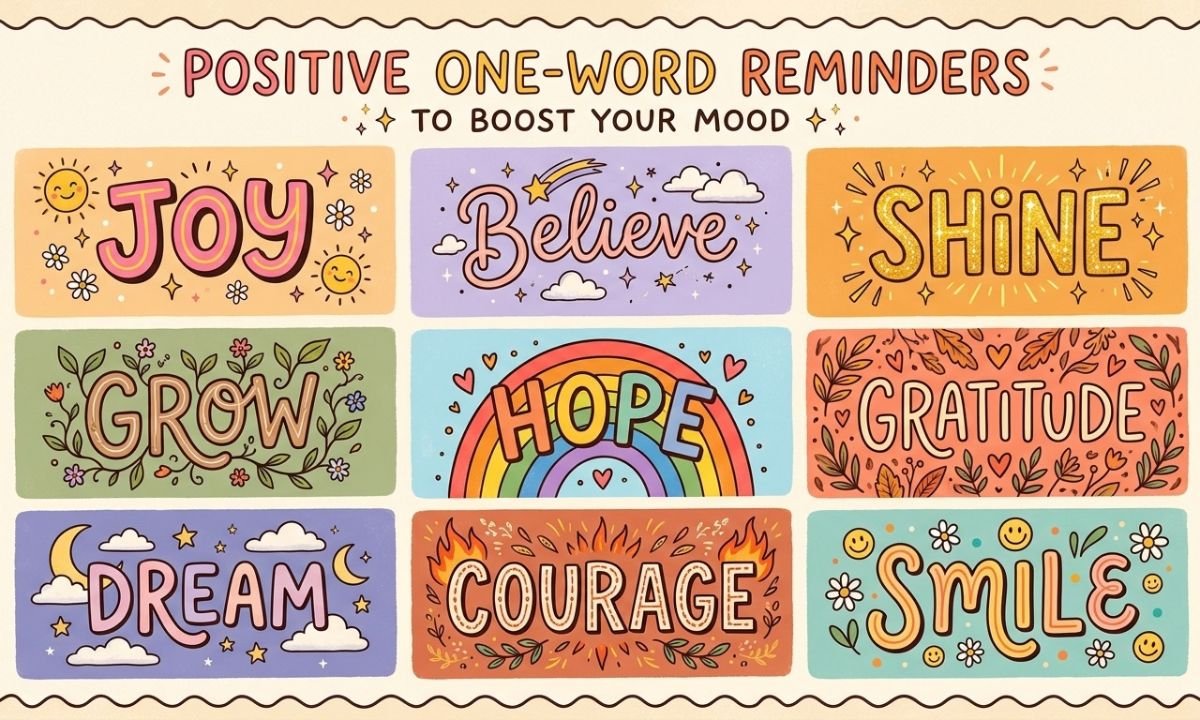 Positive One Word Quotes to Boost Your Mood