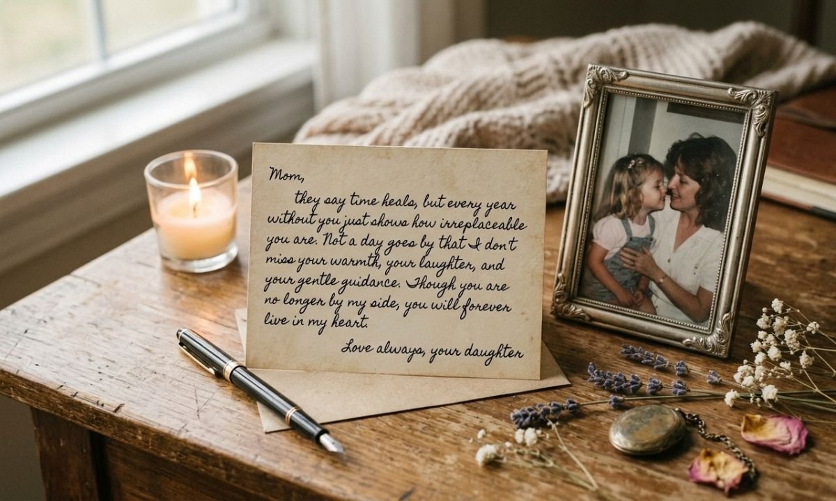 Heart-Touching Mom Death Anniversary Quotes from Daughter
