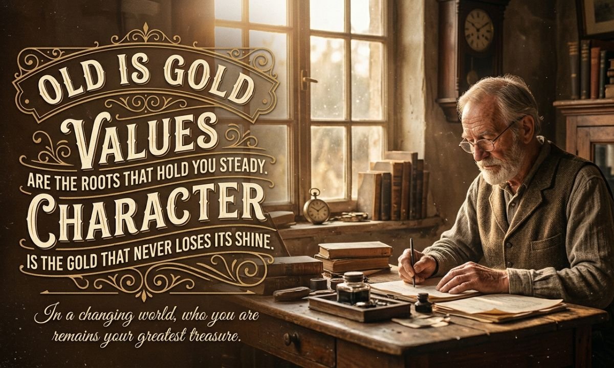 Old Is Gold Wisdom About Patience and Life Understanding