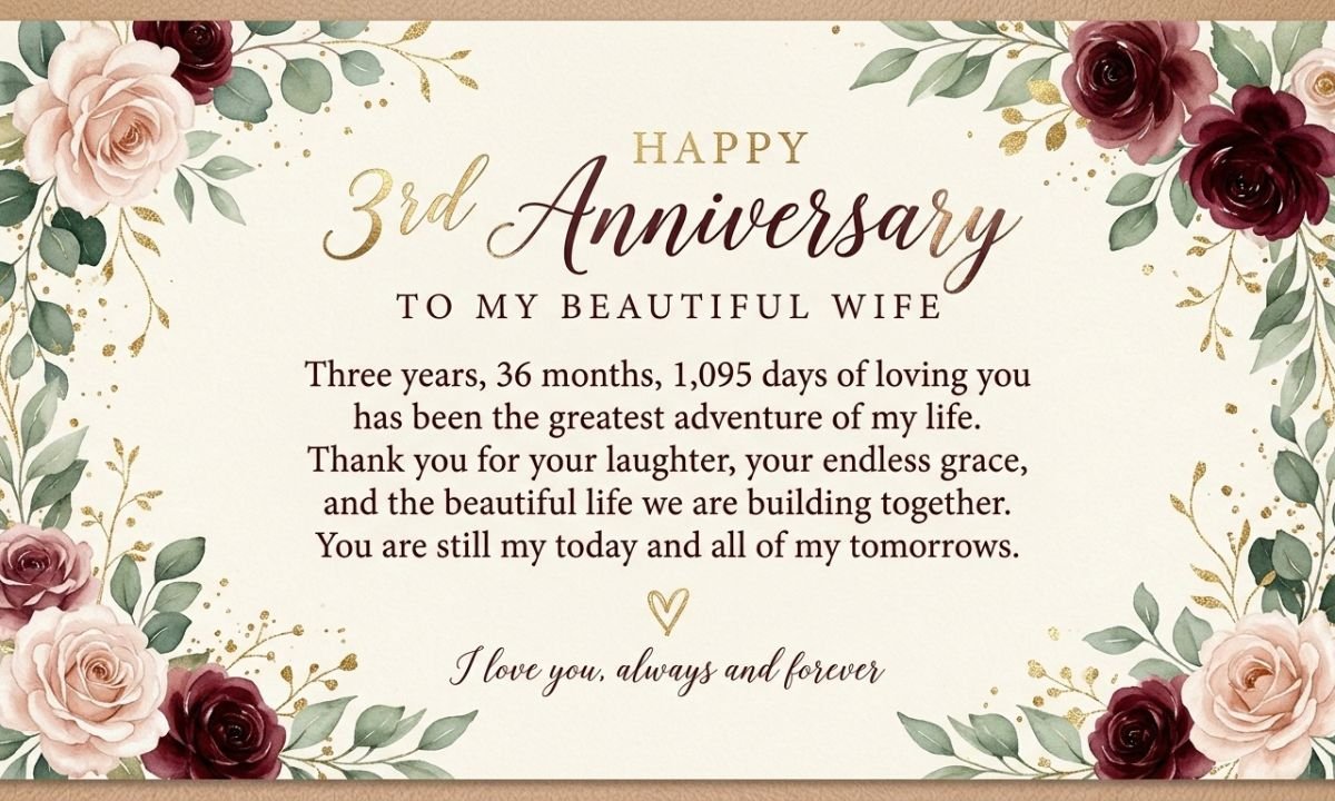Inspirational 3rd Year Anniversary Quotes