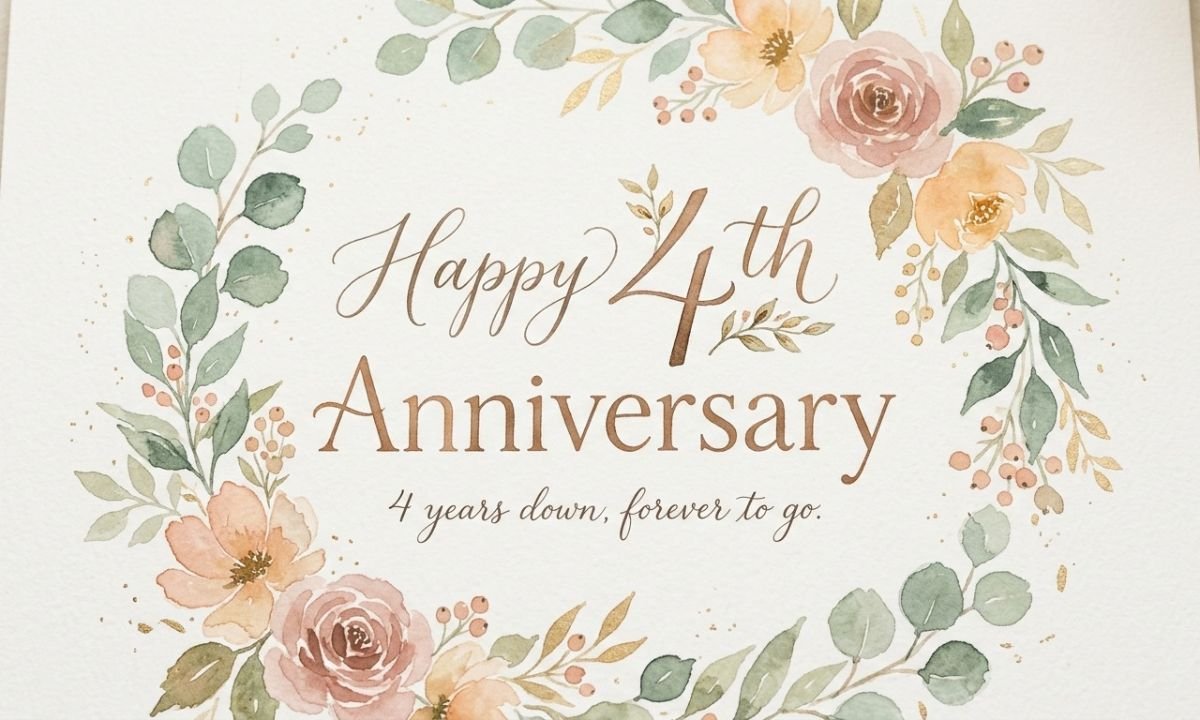 4th Wedding Anniversary Quotes for Sister