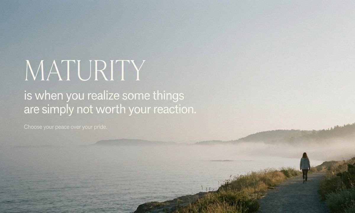 Meaningful Maturity Quotes About Patience and Acceptance